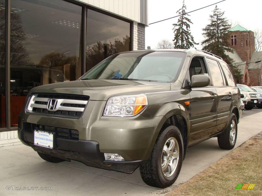 2006 Pilot EX-L 4WD - Amazon Green Metallic / Olive photo #1