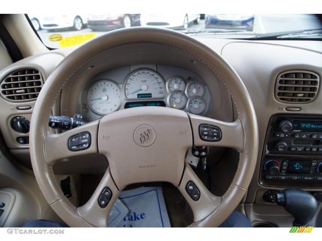 2004 Buick Rainier CXL AWD Light Cashmere Steering Wheel Photo #42464287