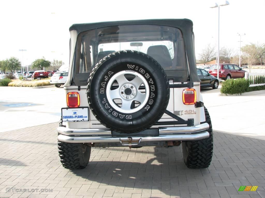 1995 Wrangler SE 4x4 - Light Pearlstone Pearl / Spice Beige photo #6