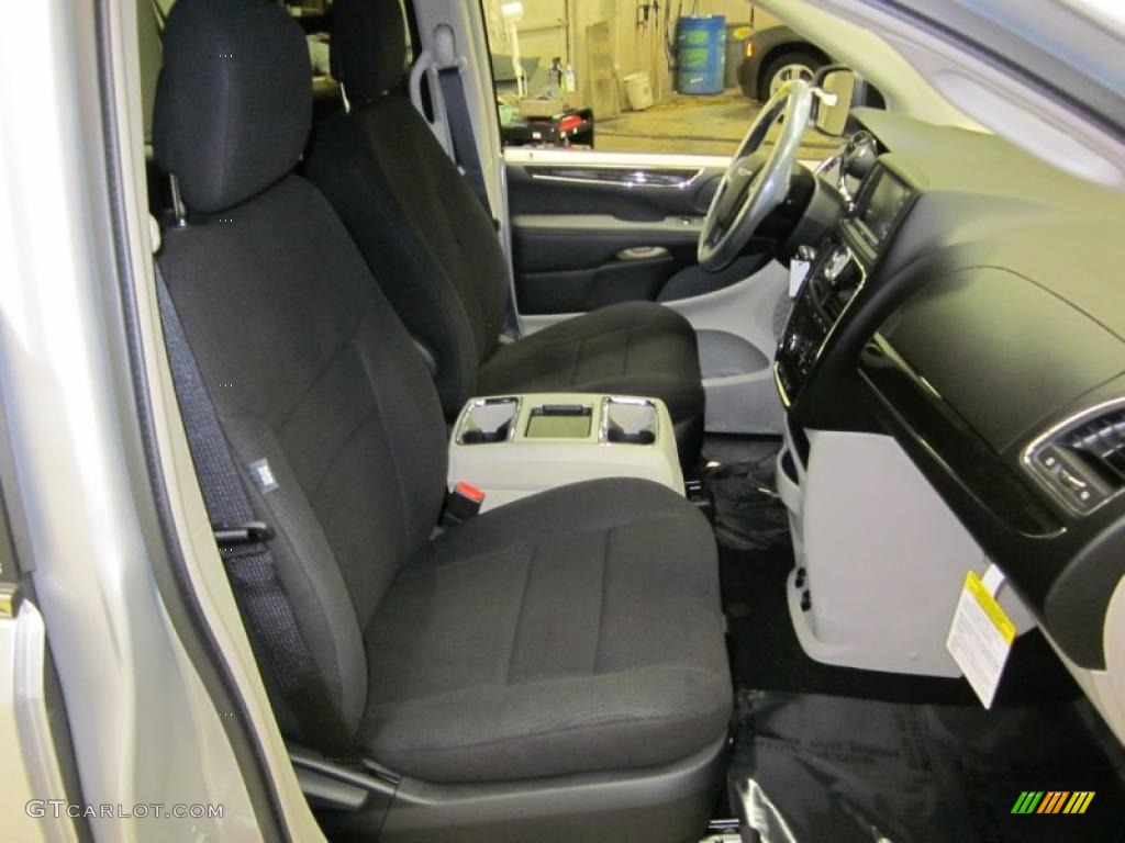 Black/Light Graystone Interior 2011 Chrysler Town & Country Touring Photo #42465059