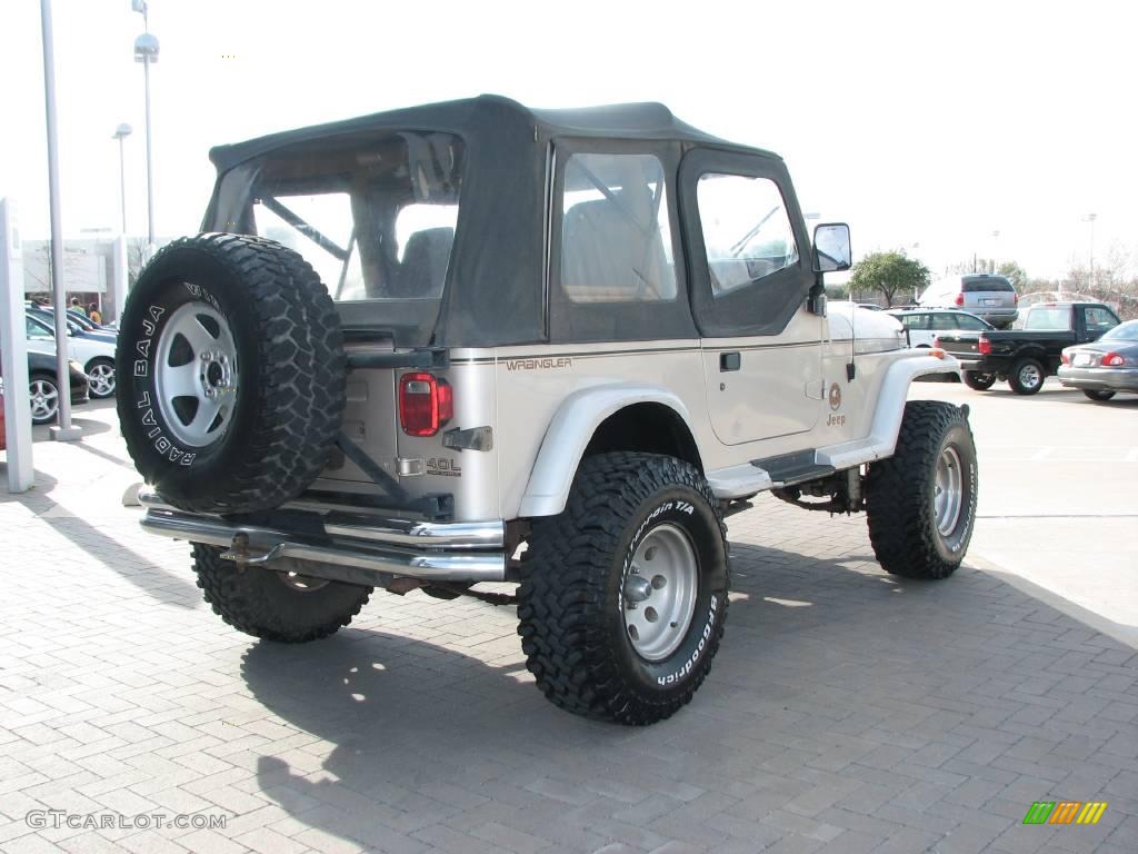 1995 Wrangler SE 4x4 - Light Pearlstone Pearl / Spice Beige photo #7