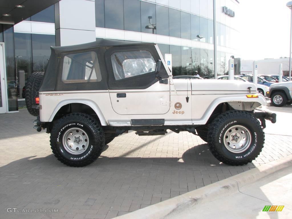 1995 Wrangler SE 4x4 - Light Pearlstone Pearl / Spice Beige photo #8