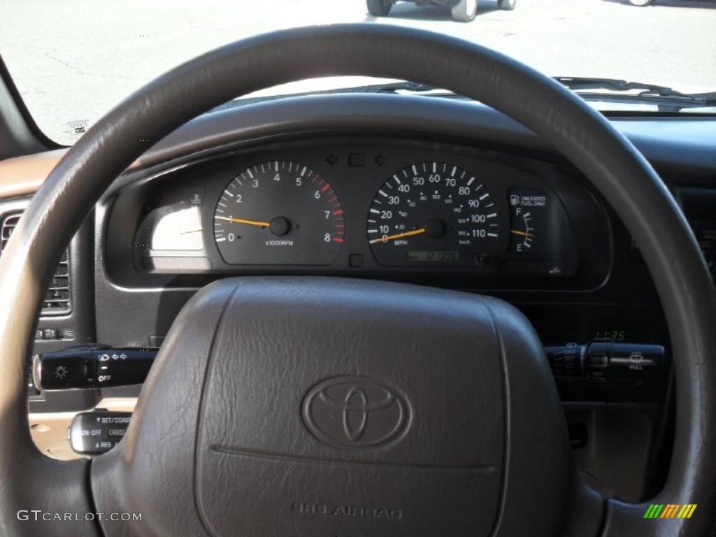 2000 Toyota Tacoma V6 PreRunner Extended Cab Oak Steering Wheel Photo #42465393