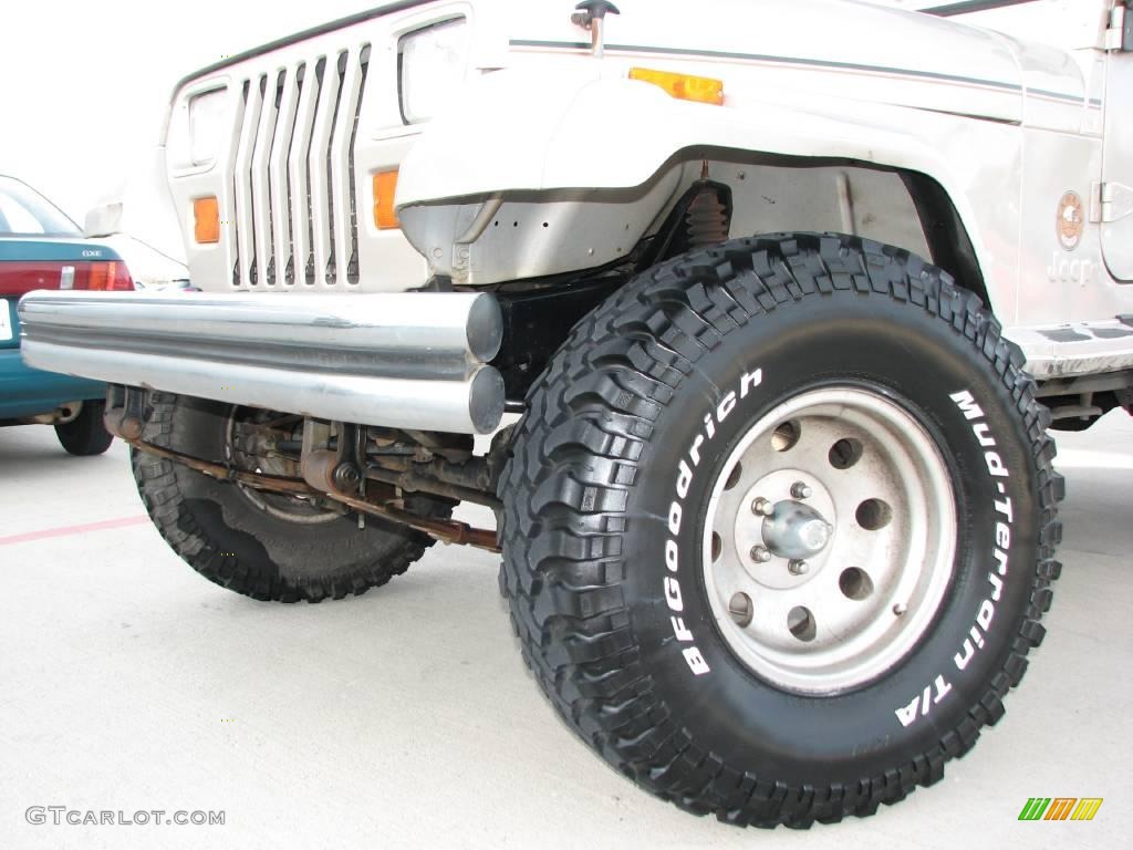 1995 Wrangler SE 4x4 - Light Pearlstone Pearl / Spice Beige photo #21