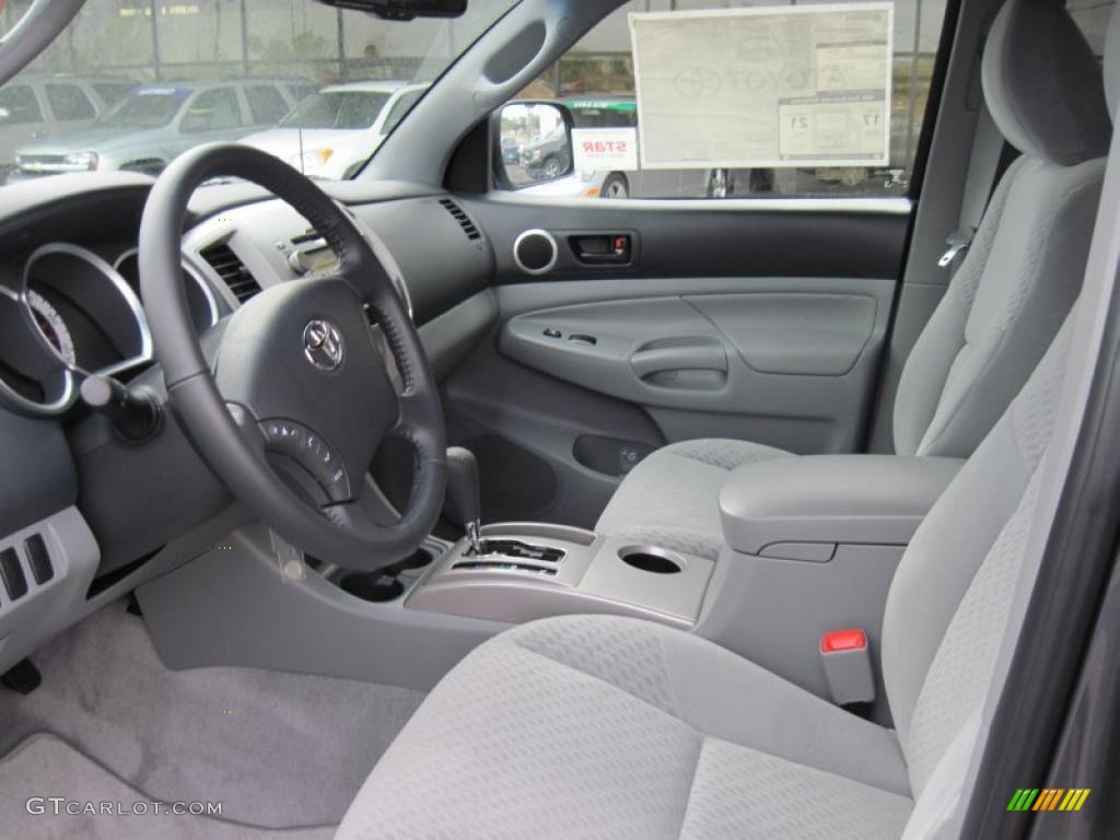 Graphite Gray Interior 2011 Toyota Tacoma V6 SR5 PreRunner Double Cab Photo #42467439