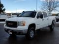 2008 Summit White GMC Sierra 2500HD SLE Crew Cab 4x4  photo #7