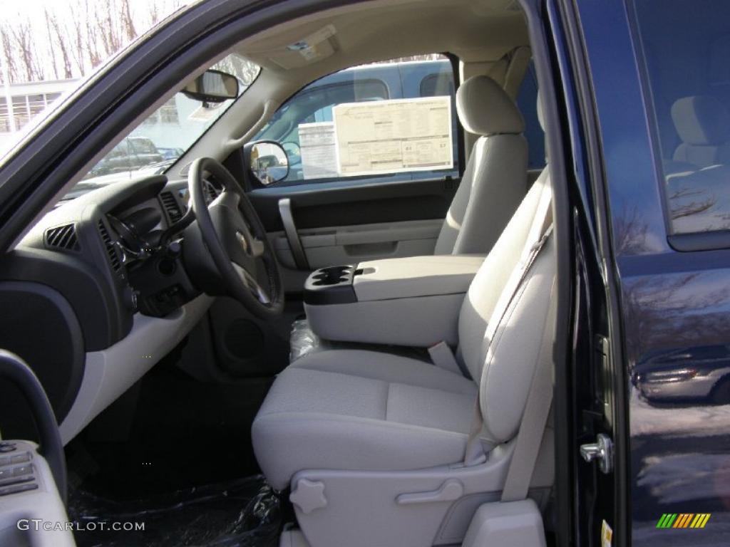 Light Titanium/Ebony Interior 2011 Chevrolet Silverado 1500 LT Extended Cab 4x4 Photo #42468376