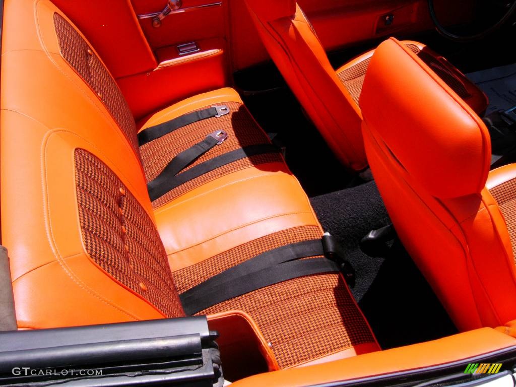 1969 Camaro SS Pace Car Convertible - White/Orange Stripes / Orange Houndstooth photo #26