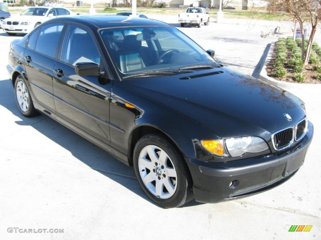 2005 3 Series 325i Sedan - Black Sapphire Metallic / Black photo #7
