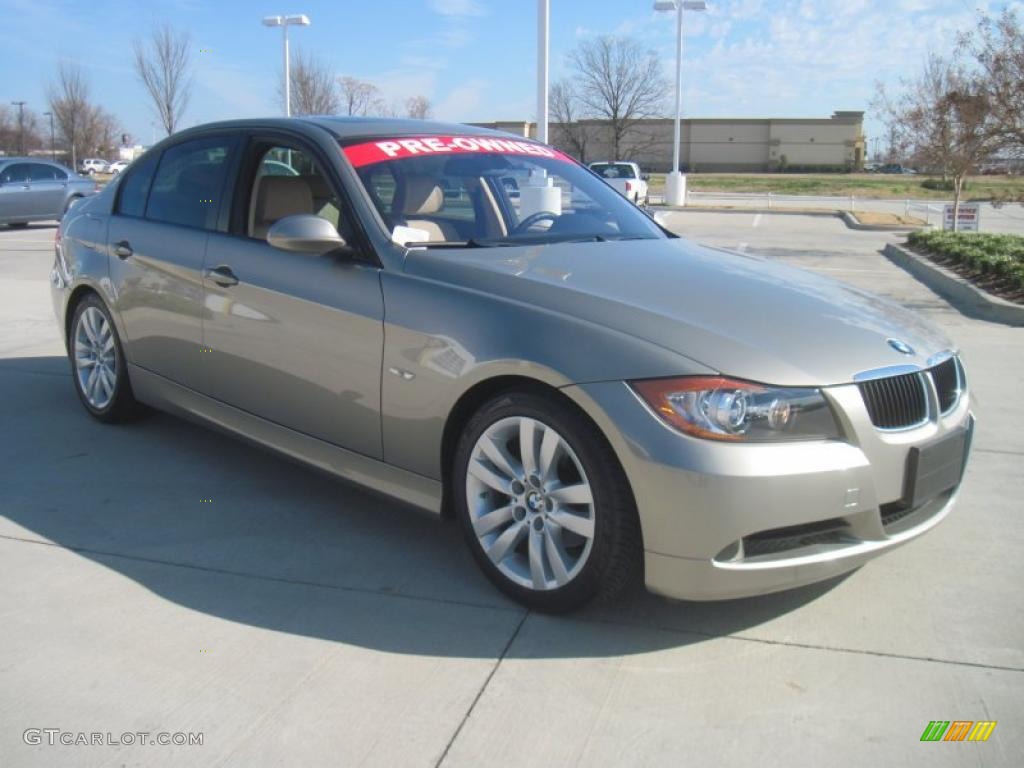2007 3 Series 328i Sedan - Platinum Bronze Metallic / Beige photo #2