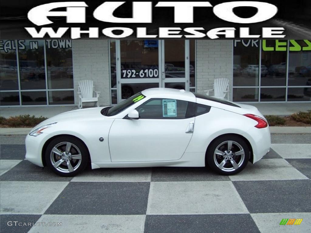 2009 370Z Touring Coupe - Pearl White / Persimmon Leather photo #1