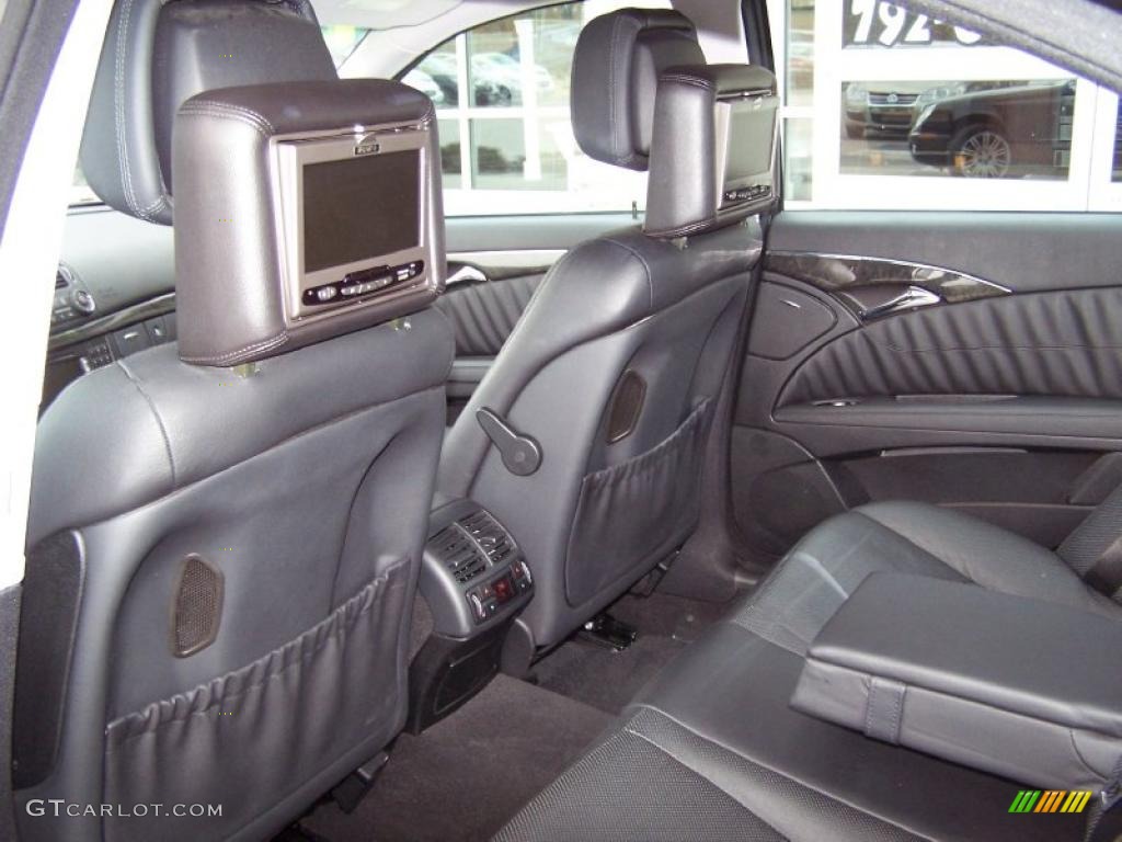 Black Interior 2008 Mercedes-Benz E 550 Sedan Photo #42474236