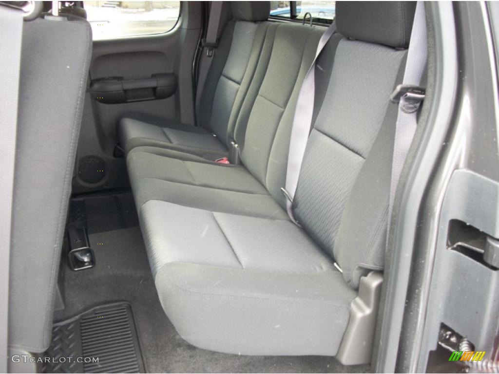 Ebony Interior 2011 Chevrolet Silverado 3500HD LT Extended Cab 4x4 Dually Photo #42475064