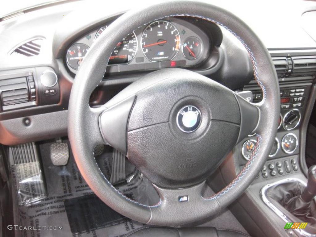 2000 BMW M Roadster Black Steering Wheel Photo #42475950