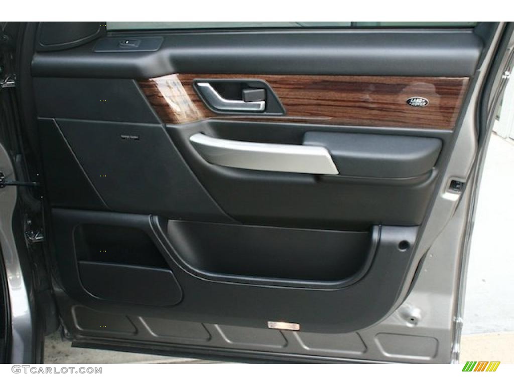 2009 Land Rover Range Rover Sport Supercharged Ebony/Ebony Door Panel Photo #42477648