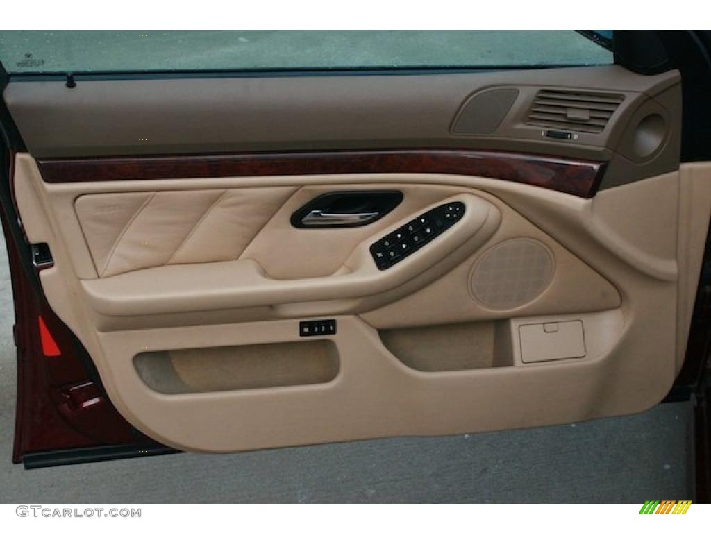 2001 BMW 5 Series 530i Sedan Sand Beige Door Panel Photo #42478346