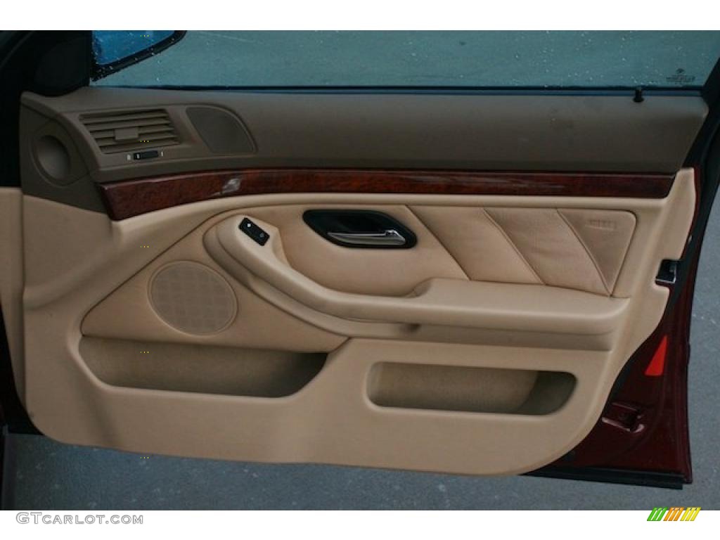 2001 BMW 5 Series 530i Sedan Sand Beige Door Panel Photo #42478396