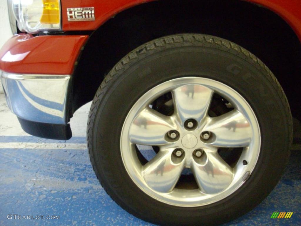 2004 Ram 1500 SLT Quad Cab 4x4 - Flame Red / Dark Slate Gray photo #7