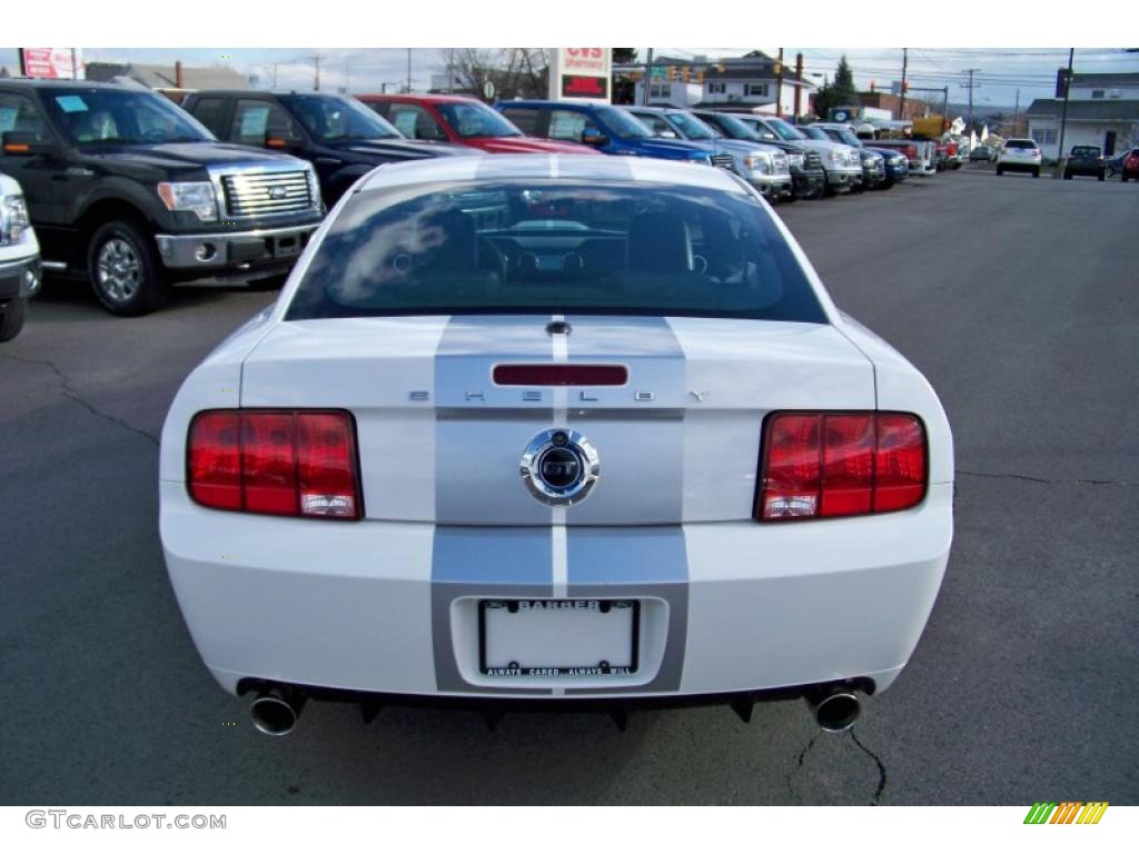 2007 Mustang Shelby GT Coupe - Performance White / Dark Charcoal photo #6