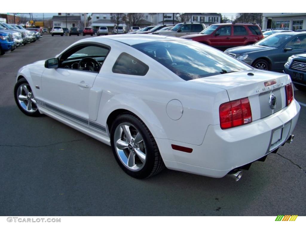 2007 Mustang Shelby GT Coupe - Performance White / Dark Charcoal photo #7