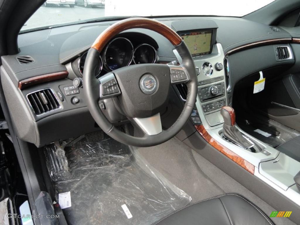 Ebony Interior 2011 Cadillac CTS 4 AWD Coupe Photo #42484664