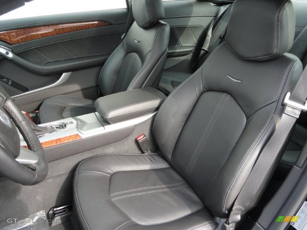 Ebony Interior 2011 Cadillac CTS 4 AWD Coupe Photo #42484680