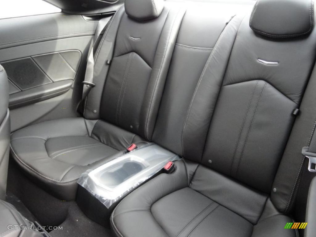 Ebony Interior 2011 Cadillac CTS 4 AWD Coupe Photo #42484700