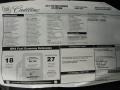  2011 CTS 4 AWD Coupe Window Sticker