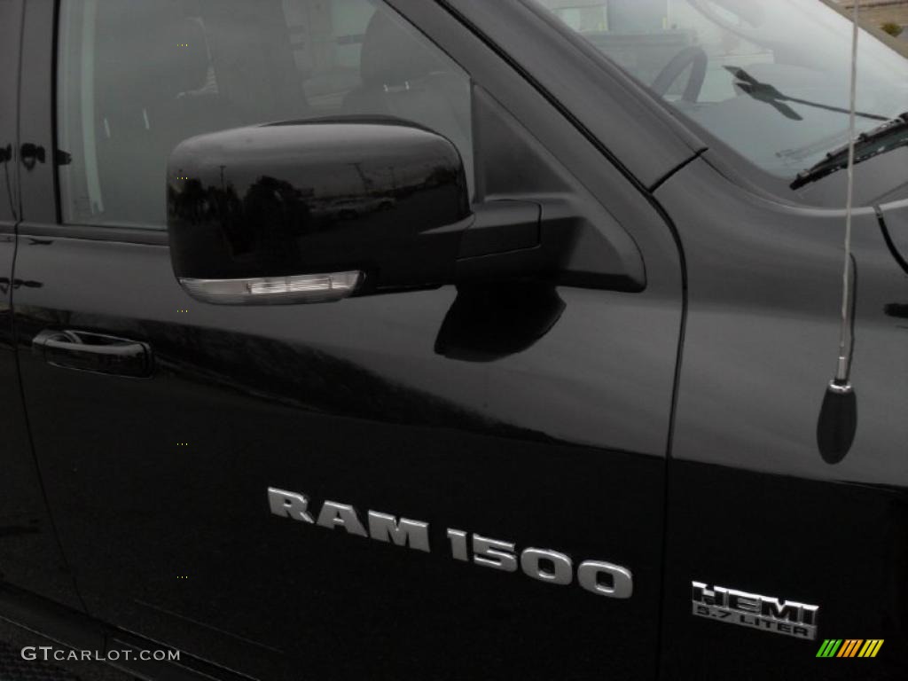 2011 Ram 1500 Sport Crew Cab 4x4 - Brilliant Black Crystal Pearl / Dark Slate Gray photo #23