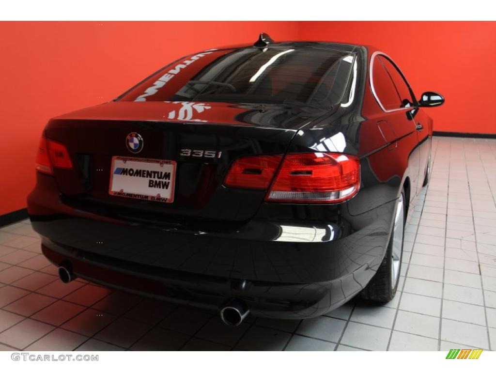 2007 3 Series 335i Coupe - Black Sapphire Metallic / Saddle Brown/Black photo #3