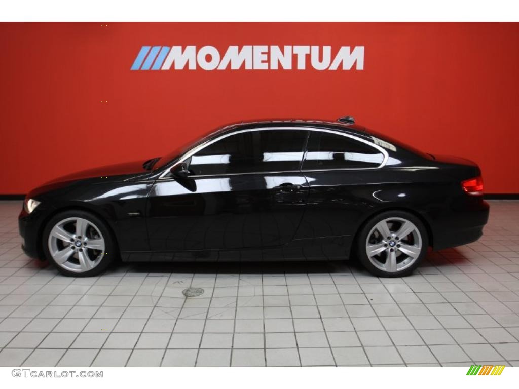2007 3 Series 335i Coupe - Black Sapphire Metallic / Saddle Brown/Black photo #12