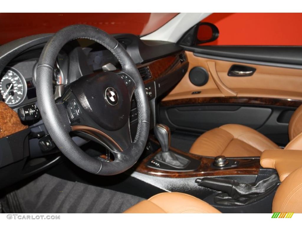 2007 3 Series 335i Coupe - Black Sapphire Metallic / Saddle Brown/Black photo #16