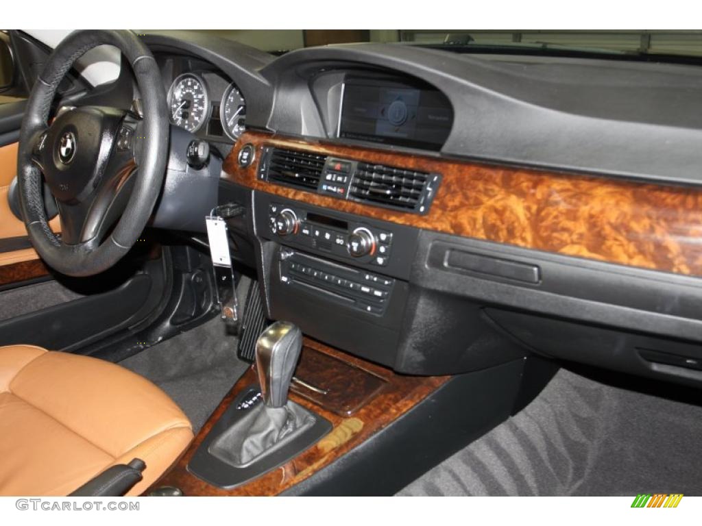2007 3 Series 335i Coupe - Black Sapphire Metallic / Saddle Brown/Black photo #44