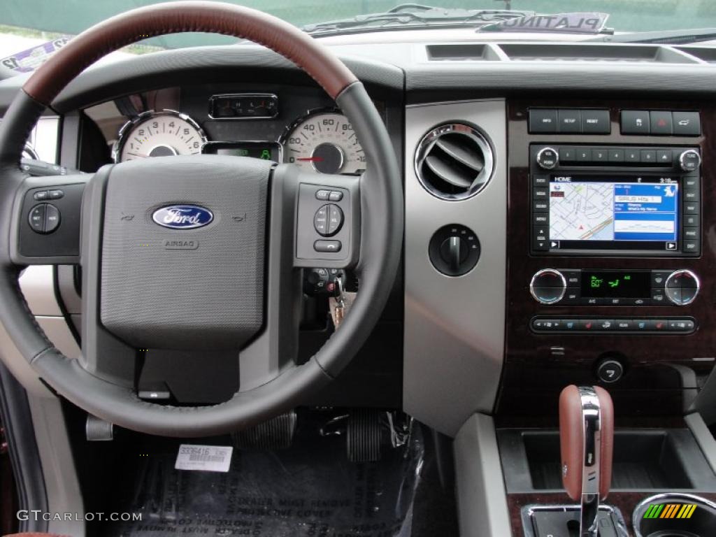 2011 Ford Expedition EL King Ranch 4x4 Charcoal Black Dashboard Photo #42492958