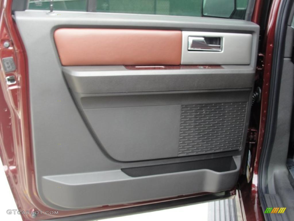 2011 Ford Expedition EL King Ranch 4x4 Chaparral Leather Door Panel Photo #42493566