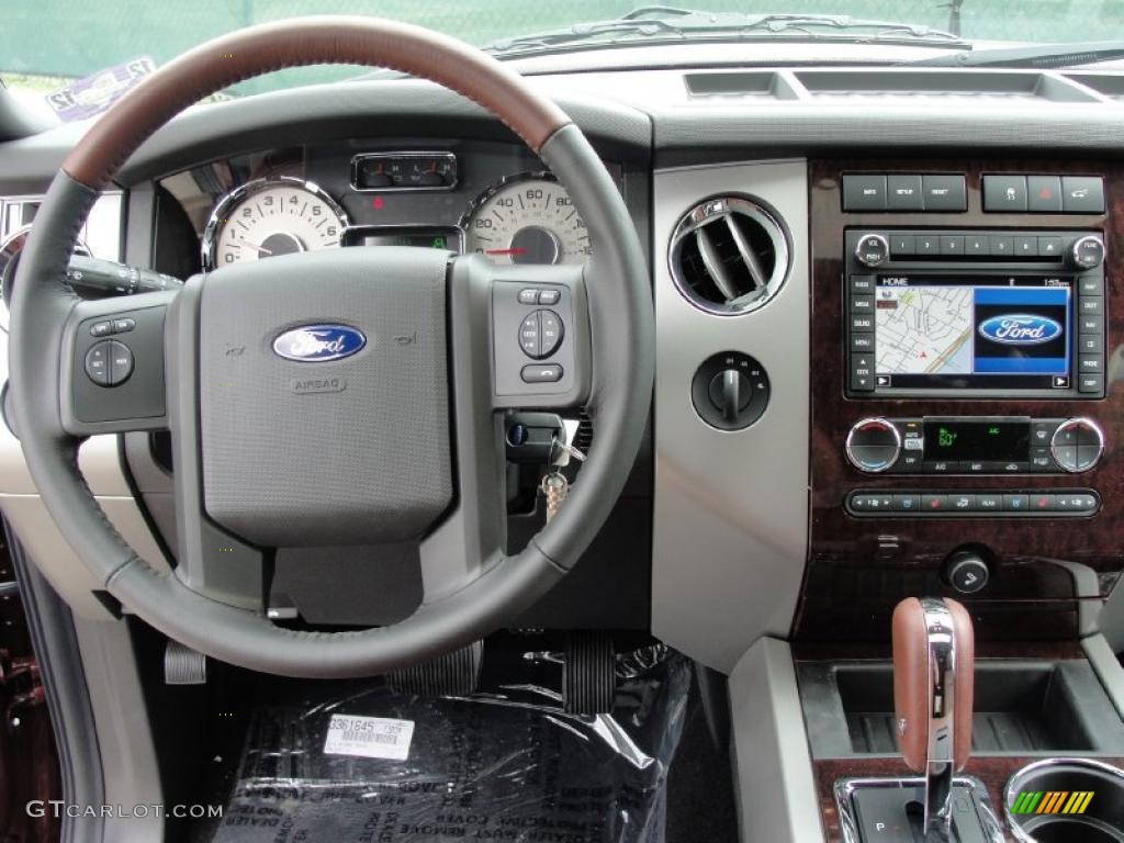 2011 Ford Expedition EL King Ranch 4x4 Chaparral Leather Dashboard Photo #42493710