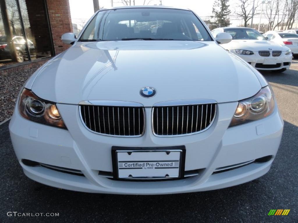 2008 3 Series 335xi Sedan - Alpine White / Black photo #2