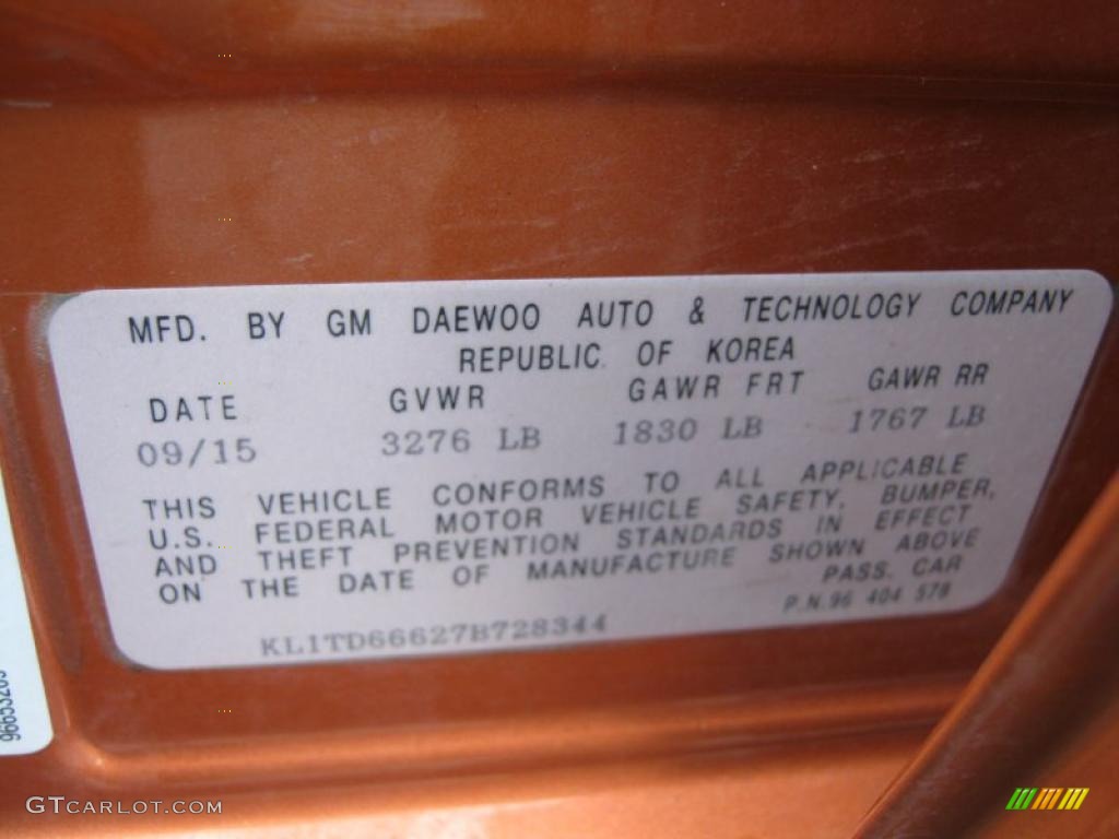 2007 Aveo 5 LS Hatchback - Spicy Orange / Charcoal Black photo #27