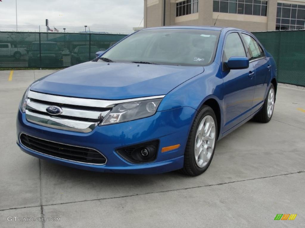 2011 Fusion SE - Blue Flame Metallic / Charcoal Black photo #7