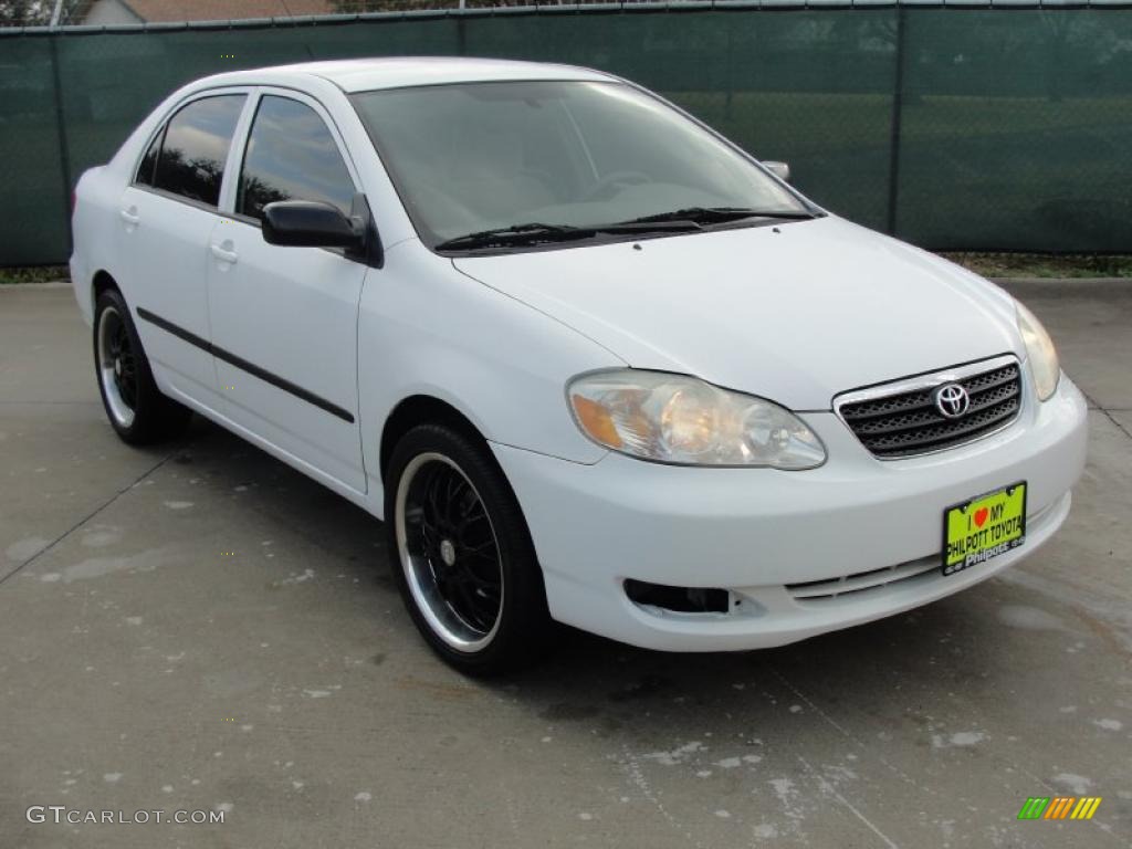 2005 Corolla CE - Super White / Light Gray photo #1