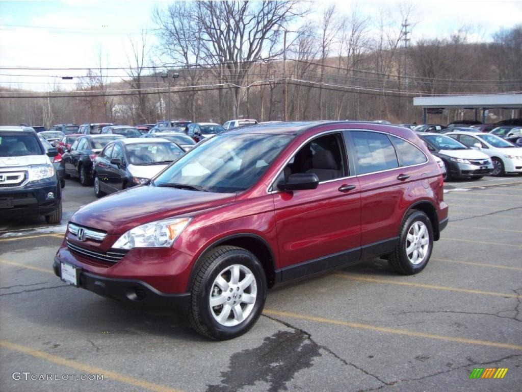 2008 CR-V EX 4WD - Tango Red Pearl / Gray photo #23