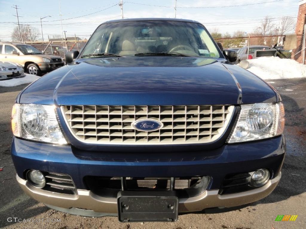 2004 Explorer Eddie Bauer 4x4 - Dark Blue Pearl Metallic / Medium Parchment photo #2