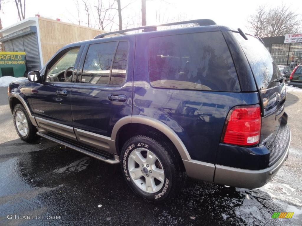 2004 Explorer Eddie Bauer 4x4 - Dark Blue Pearl Metallic / Medium Parchment photo #4