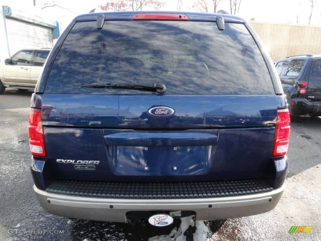 2004 Explorer Eddie Bauer 4x4 - Dark Blue Pearl Metallic / Medium Parchment photo #5