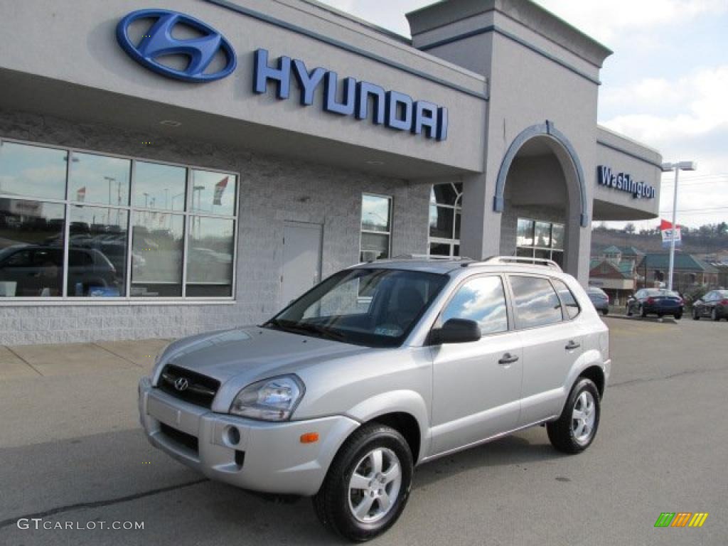 2007 Tucson GLS - Platinum Metallic / Gray photo #1