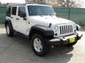 2007 Stone White Jeep Wrangler Unlimited X 4x4  photo #1