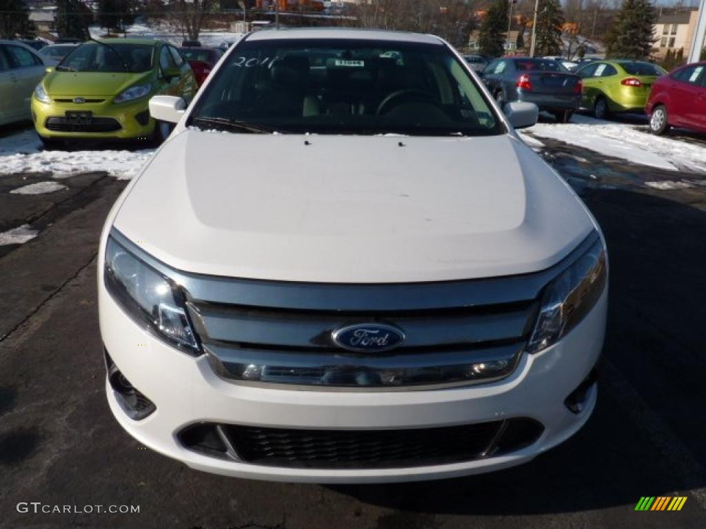 2011 Fusion Sport - White Platinum Tri-Coat / Sport Blue/Charcoal Black photo #6