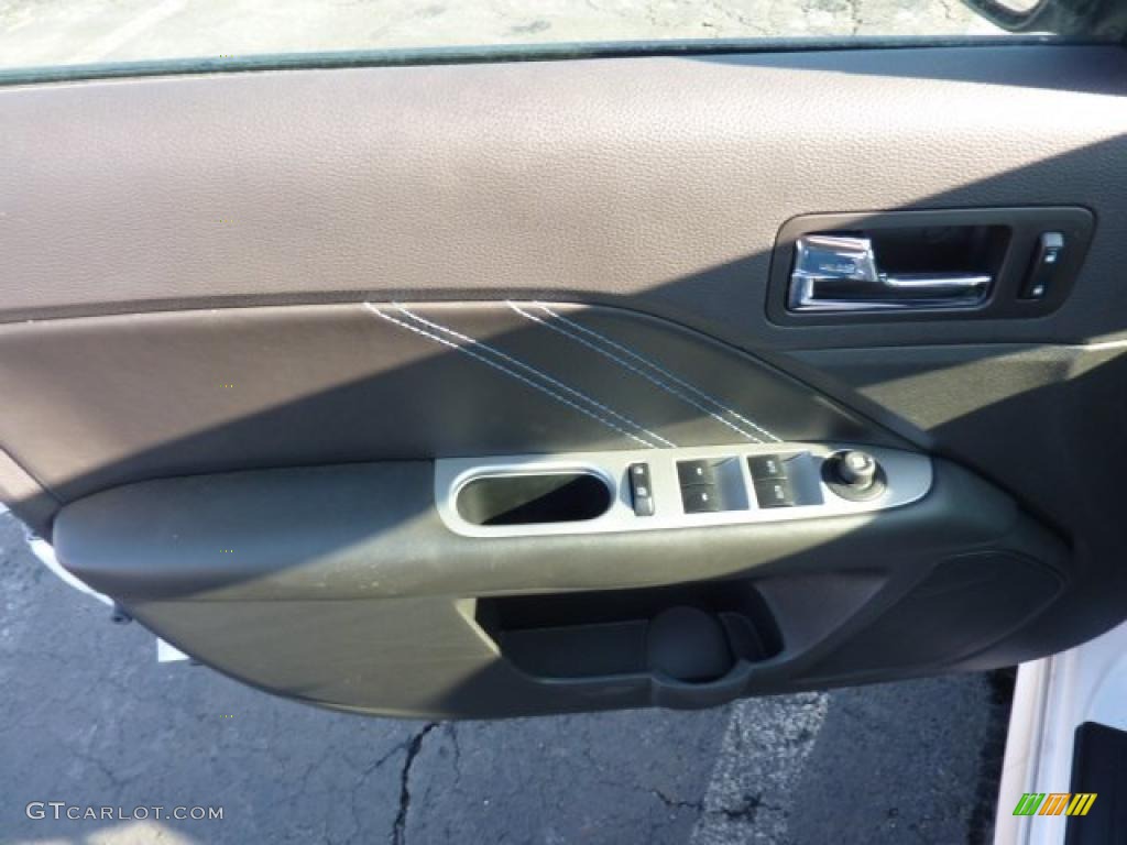 2011 Ford Fusion Sport Sport Blue/Charcoal Black Door Panel Photo #42506035