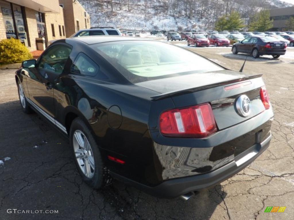 2011 Mustang V6 Premium Coupe - Ebony Black / Saddle photo #4