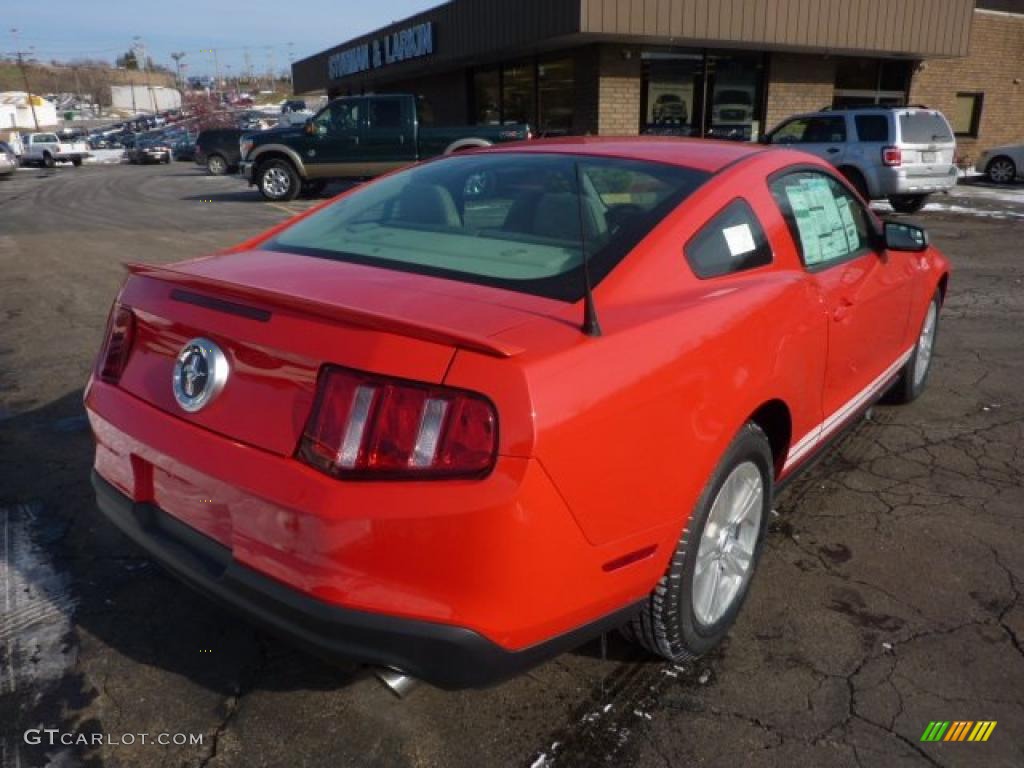 2011 Mustang V6 Coupe - Race Red / Stone photo #2